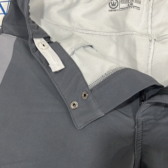 MENS CANARI SHORTS SZ LARGE OUTDOOR HIKING BIKING GORPCORE  2-tone GRAY - Picture 3 of 8